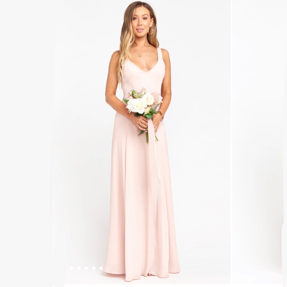 NWOT Jenn Maxi Dress in Dusty Blush Crisp